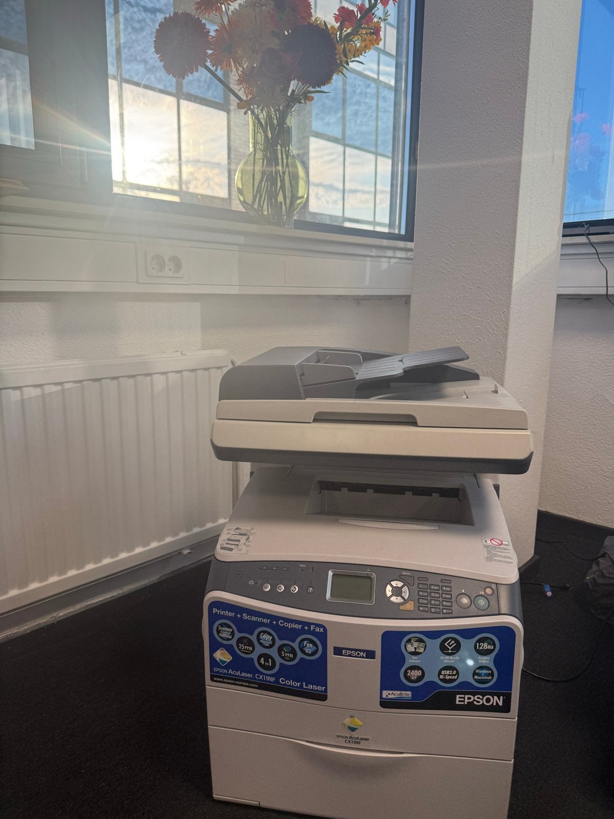 Epson AcuLaser CX11NF Kleuren Laser All-in-One Printer, Computers en Software, Printers, Gebruikt, Faxen, All-in-one, Ophalen of Verzenden
