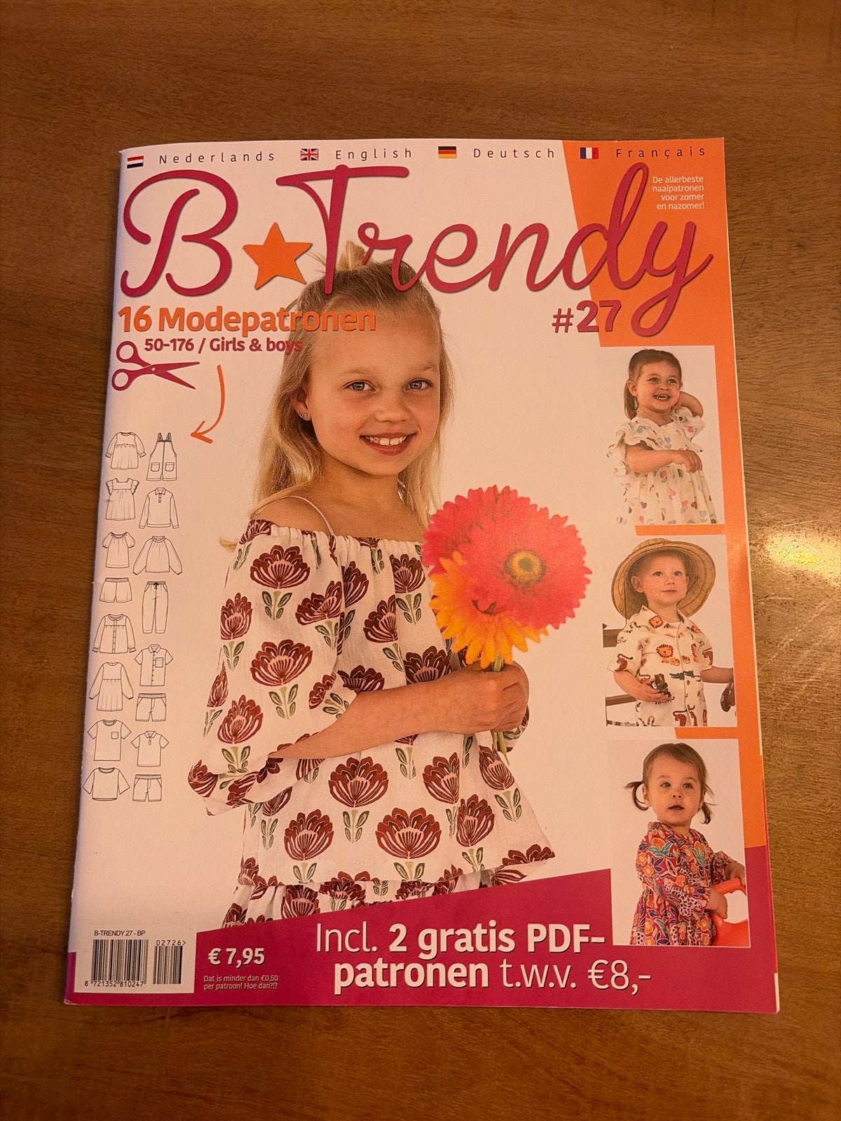 B Trendy #27 naaipatronen voor kinderen (50-176), Hobby en Vrije tijd, Kledingpatronen, Overige merken, Overige typen, Kind, Nieuw