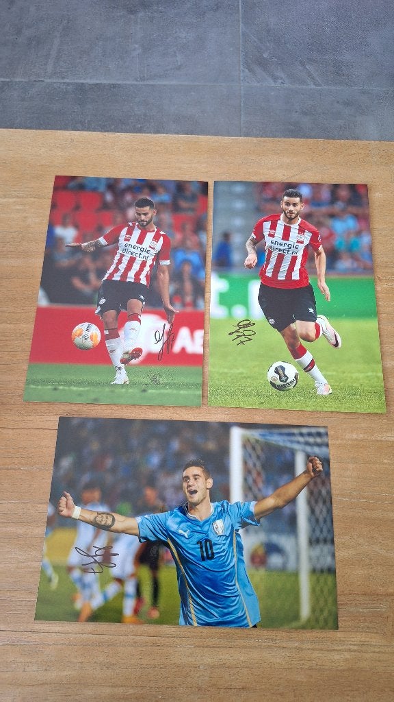 Foto 20x30 cm met handtekening; Gaston Pereiro # PSV, Ophalen of Verzenden, Nieuw, PSV, Overige typen