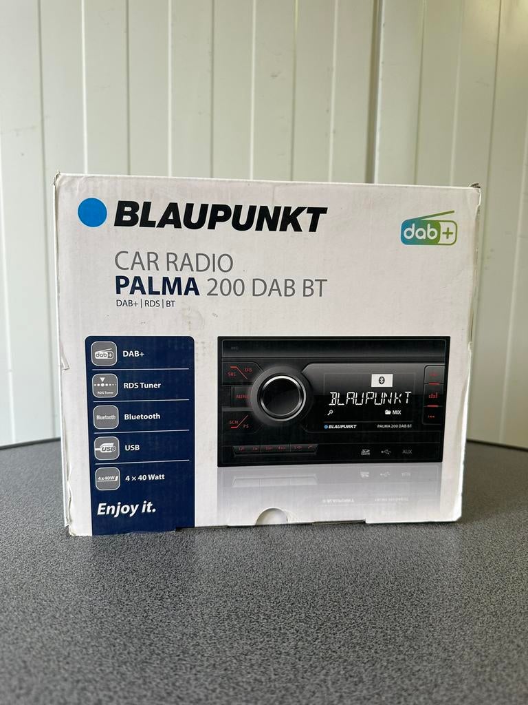 Blaupunkt Palma 200 DAB BT, 2-DIN autoradio, DAB+ Bluetooth, Auto diversen, Autoradio's, Ophalen of Verzenden, Zo goed als nieuw