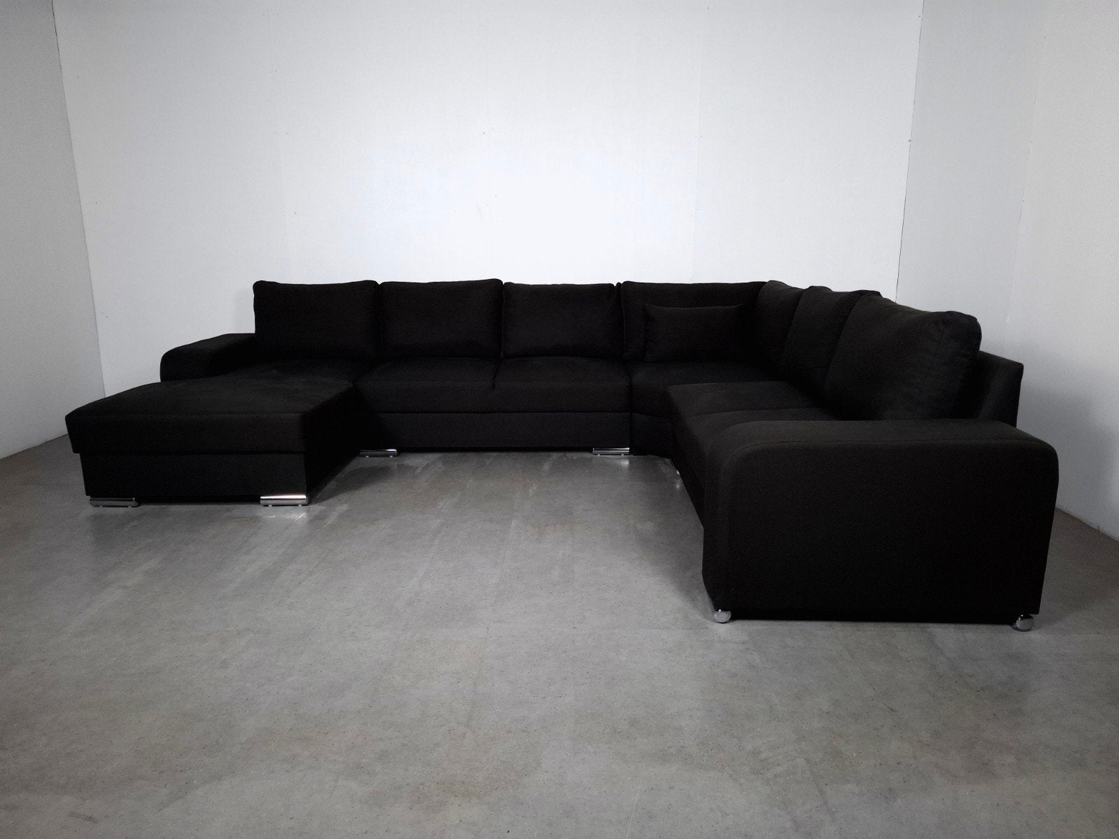 Moderne U Hoekbank | GRATIS BEZORGING | Gereinigd, Hoekbank, Ophalen of Verzenden, Zo goed als nieuw, 150 cm of meer