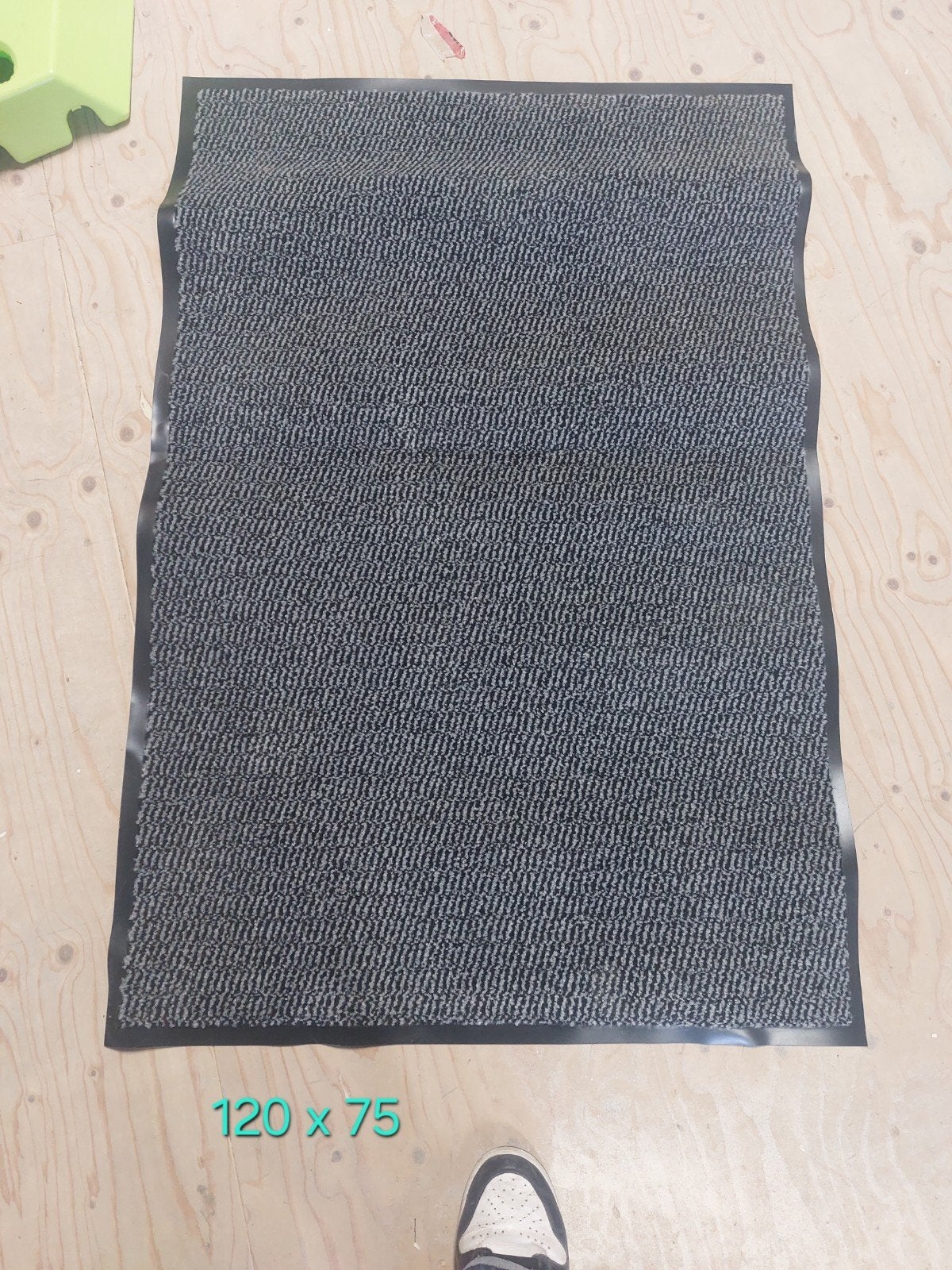 Grijze schoonloopmat 120x75 cm - Nieuw, Tuin en Terras, Ophalen of Verzenden, Nieuw, Binnen, Schoonloopmat