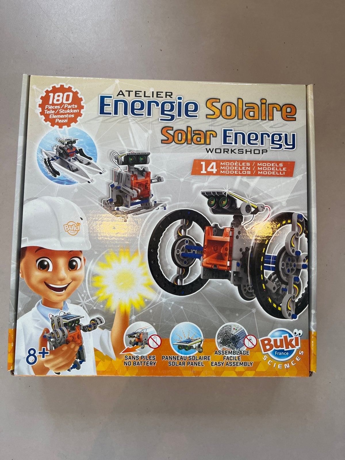 Buki France Solar Energy Workshop - Bouw je eigen zonne-robo, Ophalen, Zo goed als nieuw, Bouwen