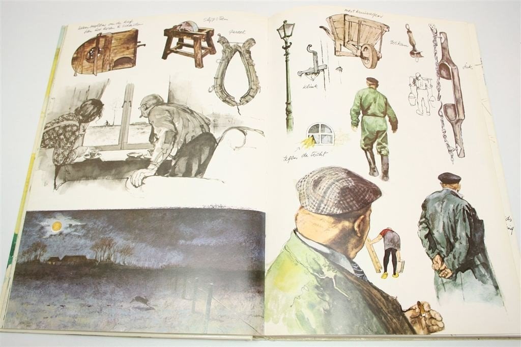 Te Hooi en te Gras — Prachtig Platenboek — Poortvliet, Ophalen of Verzenden, Gelezen