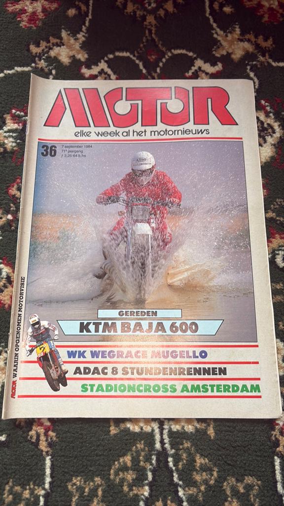 Motor Magazine 1984 - KTM Baja 600, WK Wegrace Mugello, Ophalen of Verzenden, Gelezen, Algemeen