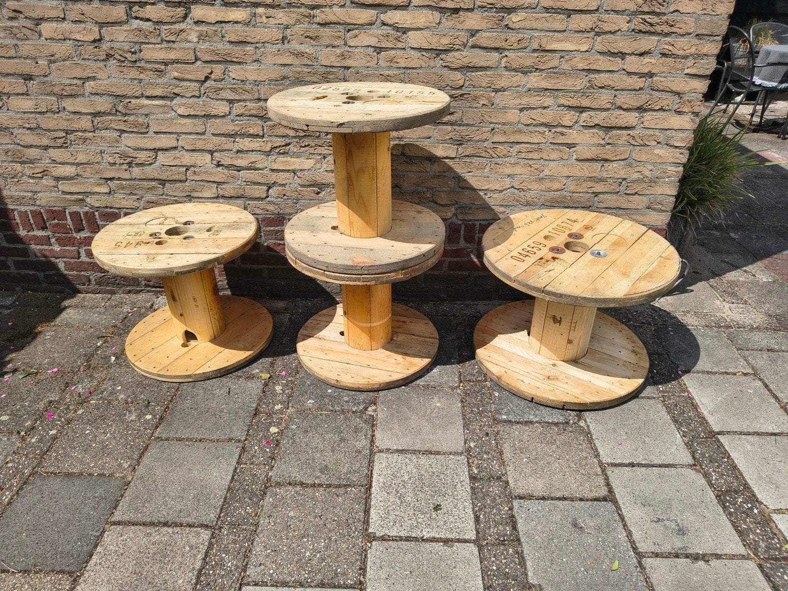 haspels, Tuin en Terras, Ophalen, Rechthoekig, Hout