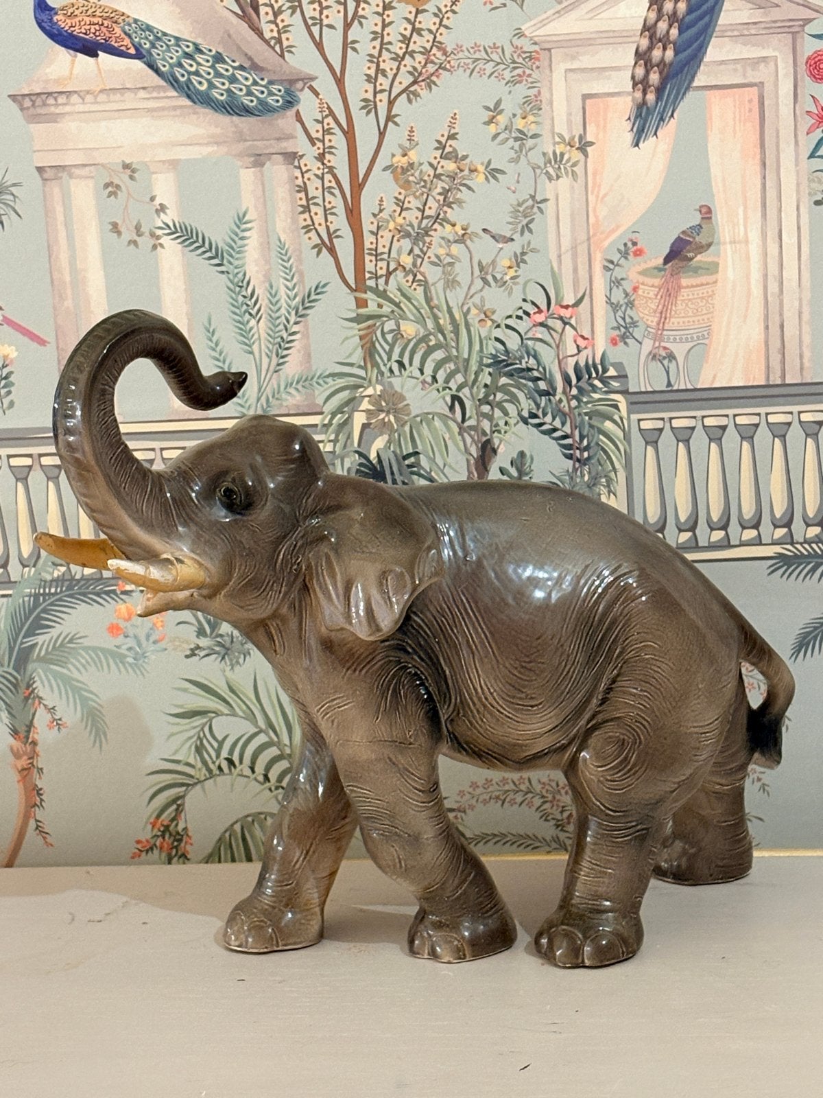 Vintage Porseleinen Olifant - Grote Maat, Ophalen of Verzenden