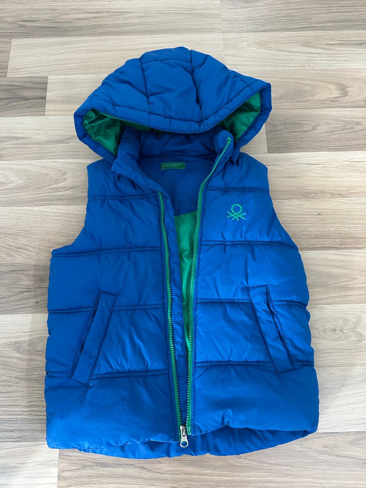 Benetton Bodywarmer Blauw Maat S (6-7 jaar), Ophalen of Verzenden, Zo goed als nieuw, Jongen of Meisje