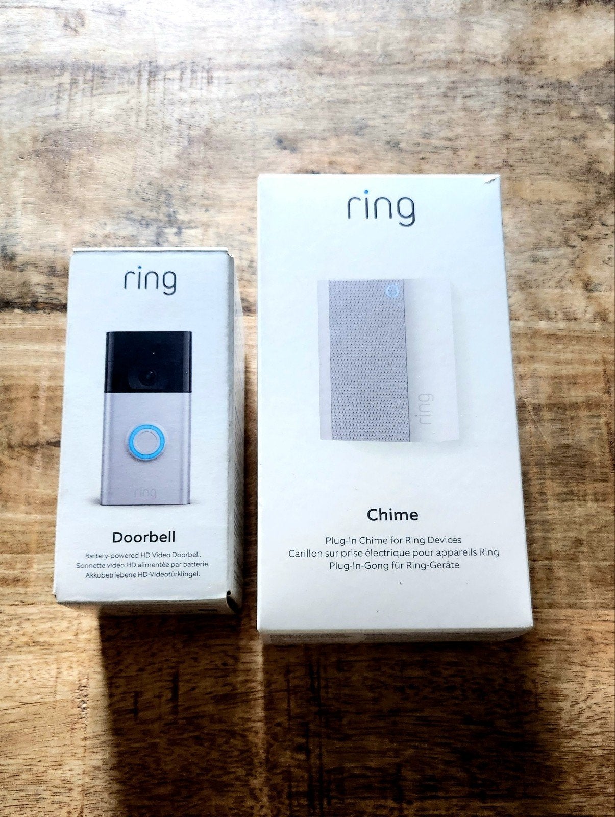 Ring Video Deurbel met Chime - Zo goed als nieuw, Beweging, Draadloos, Ophalen of Verzenden, Zo goed als nieuw