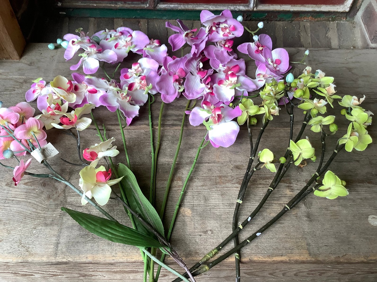 Diverse orchidee takken kunstbloemen, Huis en Inrichting, Ophalen of Verzenden, Gebruikt