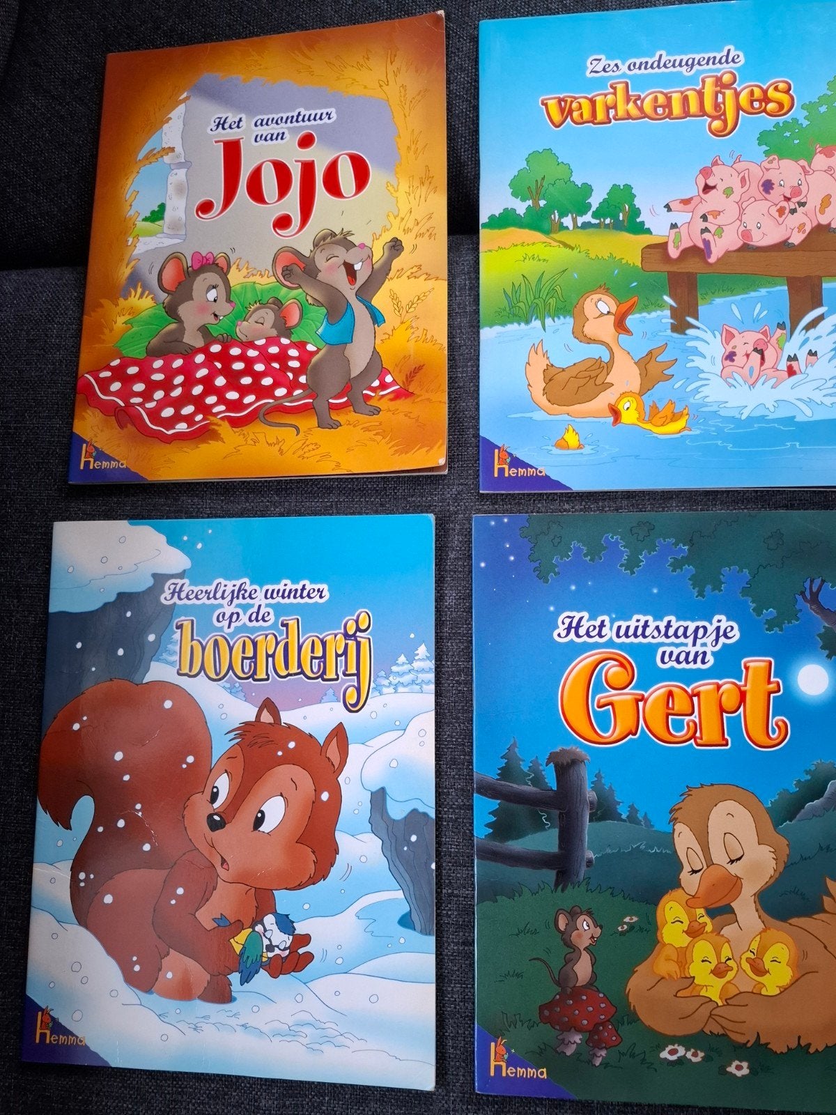4  Boekjes  van  Hemma, Ophalen of Verzenden, Gelezen, 3 tot 4 jaar