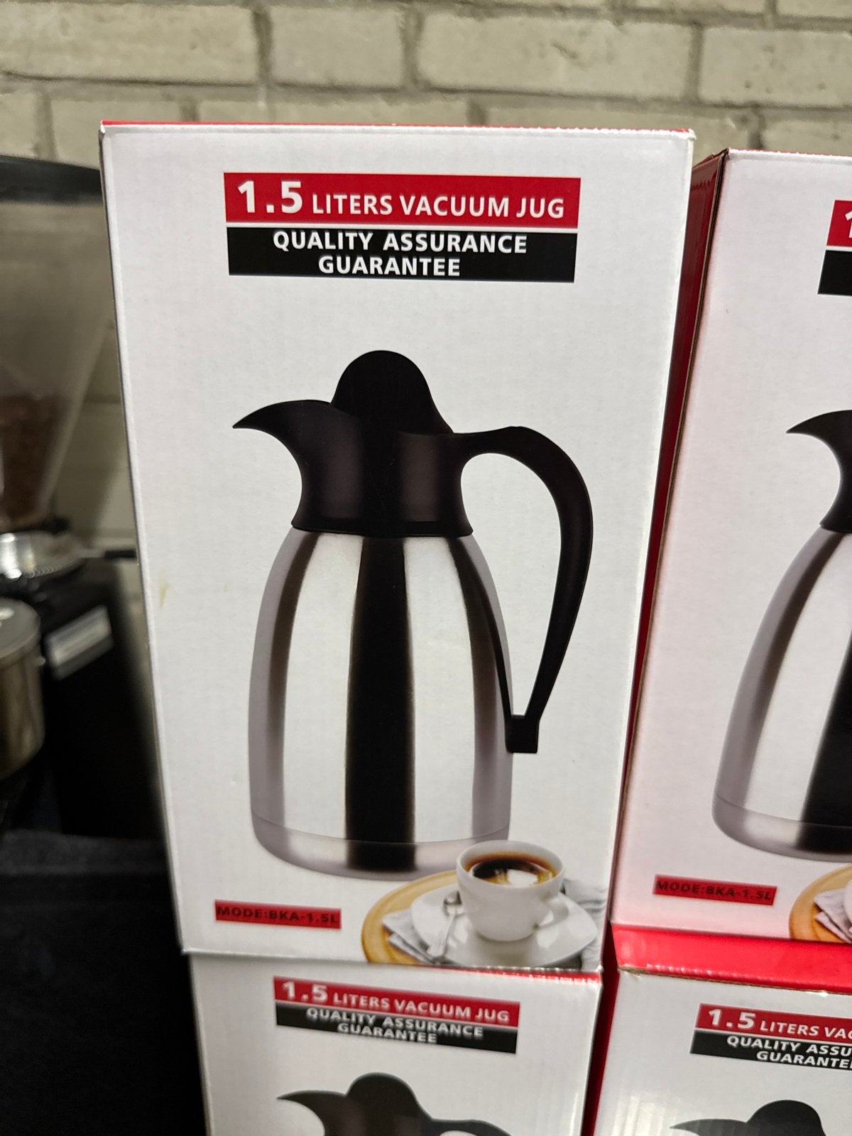 Nieuwe 1.5 Liter RVS Vacuümkan - Koffie/Thee Thermoskan, Ophalen of Verzenden, Nieuw
