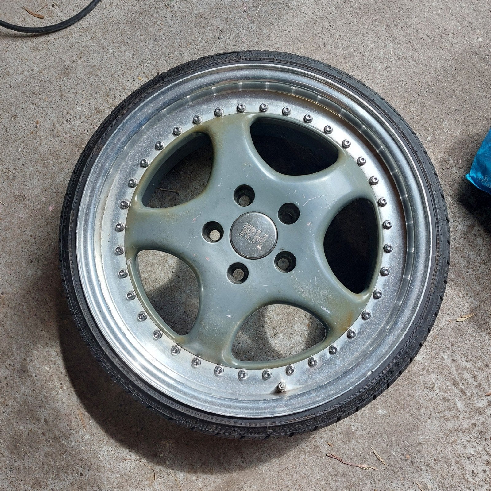 RH ZW1 cultvelgen oldskool breedset 17 inch, Ophalen, Gebruikt, Banden en Velgen, 17 inch