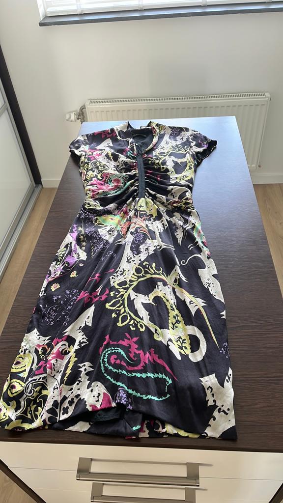 Etro jurk met kleurrijke print, maat 48 (Italiaanse maat), Kleding | Dames, Jurken, Maat 38/40 (M), Overige kleuren, Ophalen of Verzenden