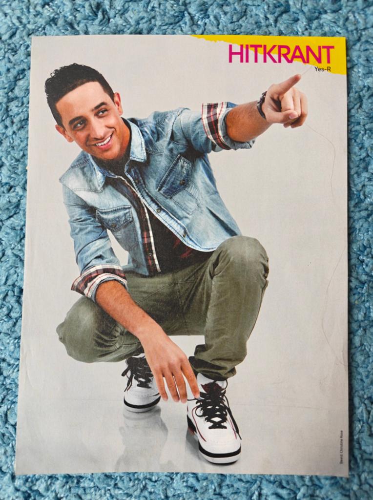 Yes-R poster hitkrant, Rechthoekig Staand, A4 of kleiner, Nieuw, Ophalen of Verzenden