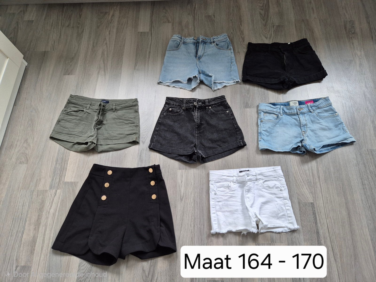 Korte broeken draagmaat 164 - 170, Kinderen en Baby's, Kinderkleding | Maat 164, Broek, Meisje, H&M, Ophalen of Verzenden