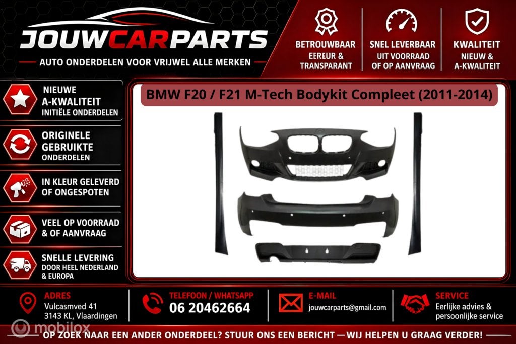 Bodykit  BMW 1-serie F20 ('11->) m tech / m paket, Nieuw, Ophalen of Verzenden, Bodykit, BMW