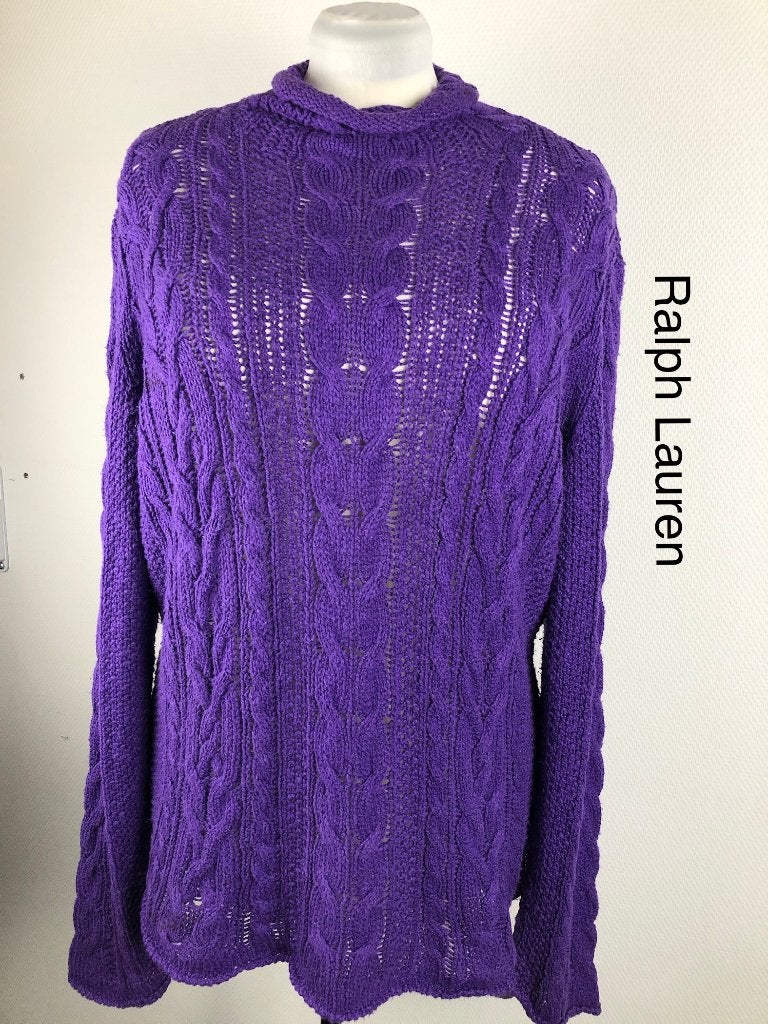 Ralph Lauren Trui  (mt: 42) 26,5/8295, Paars, Maat 42/44 (L), Ophalen of Verzenden, Zo goed als nieuw