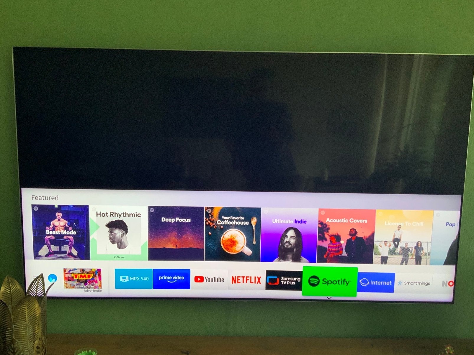 Samsung QE65Q8FNA high-end TV, One Connect Box en standaard, Ophalen, Zo goed als nieuw, 100 Hz, Samsung