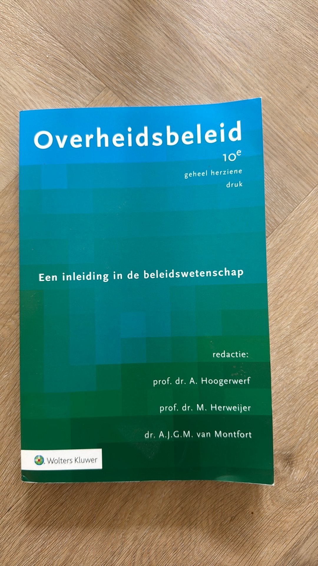 Overheidsbeleid 10de druk, Ophalen of Verzenden, Zo goed als nieuw, Sociale wetenschap