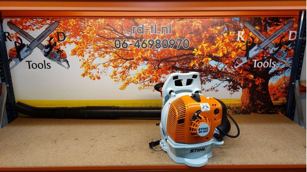 Stihl BR 200 Ruggedragen Bladblazer BR200, Tuin en Terras, Bladblazers, Niet ingevuld, Gebruikt, Niet ingevuld, Ruggedragen