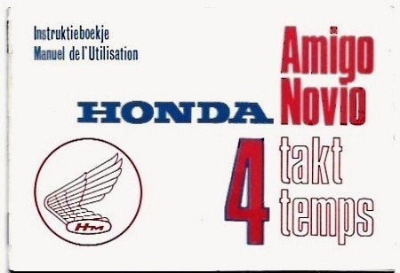 Honda Amigo Novio instructieboek handeiding, Verzenden, Zo goed als nieuw