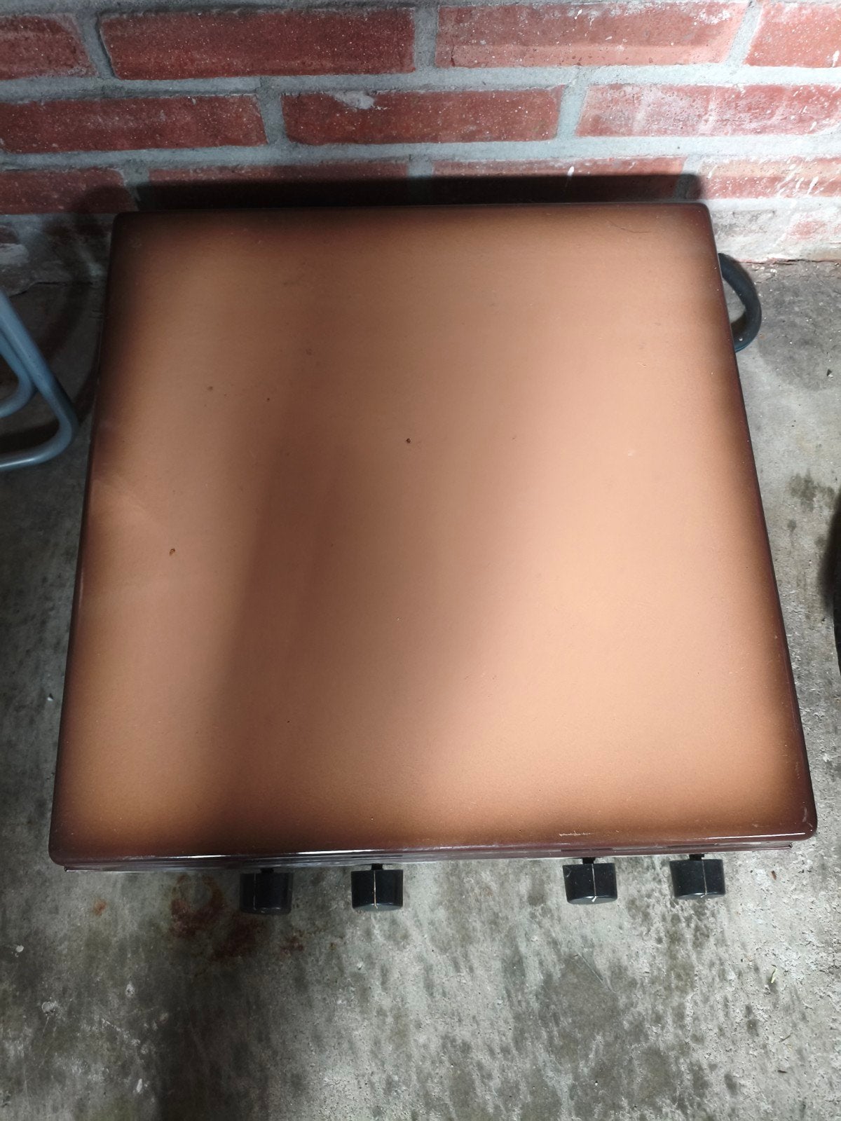 Vintage gasfornuis met 4 kookzones - Bruin, Witgoed en Apparatuur, Ophalen, Gebruikt, Minder dan 85 cm, 60 cm of meer
