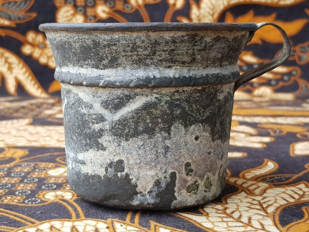 Originele antieke Oosterse beker van koper 8,5 cm., Ophalen of Verzenden, Koper
