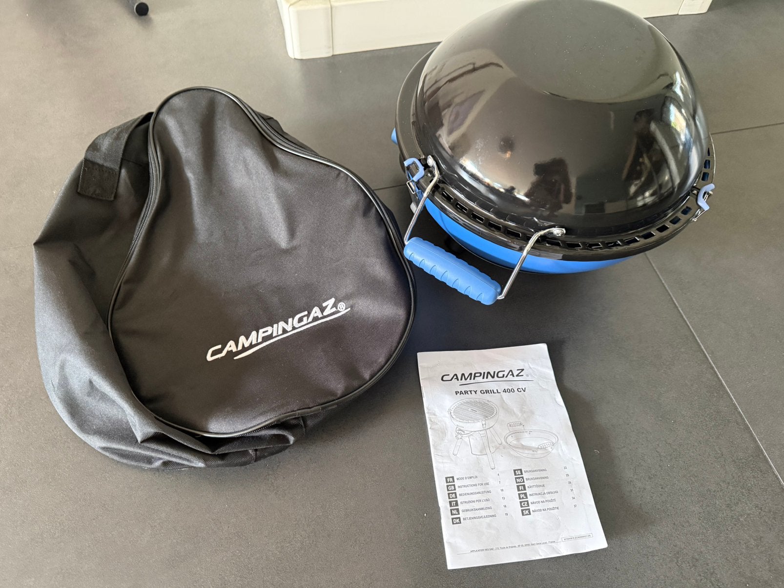Campingaz party grill 400cv, Ophalen, Zo goed als nieuw