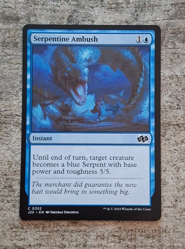 Serpentine Ambush - Magic the Gathering, Verzenden, Gebruikt, Losse kaart