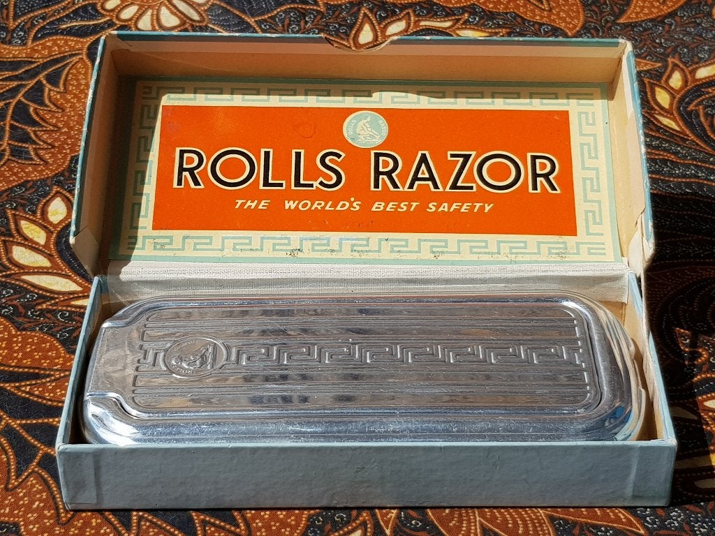 Mooi compleet oud Engels Rolls Razor London scheersysteem., Ophalen of Verzenden