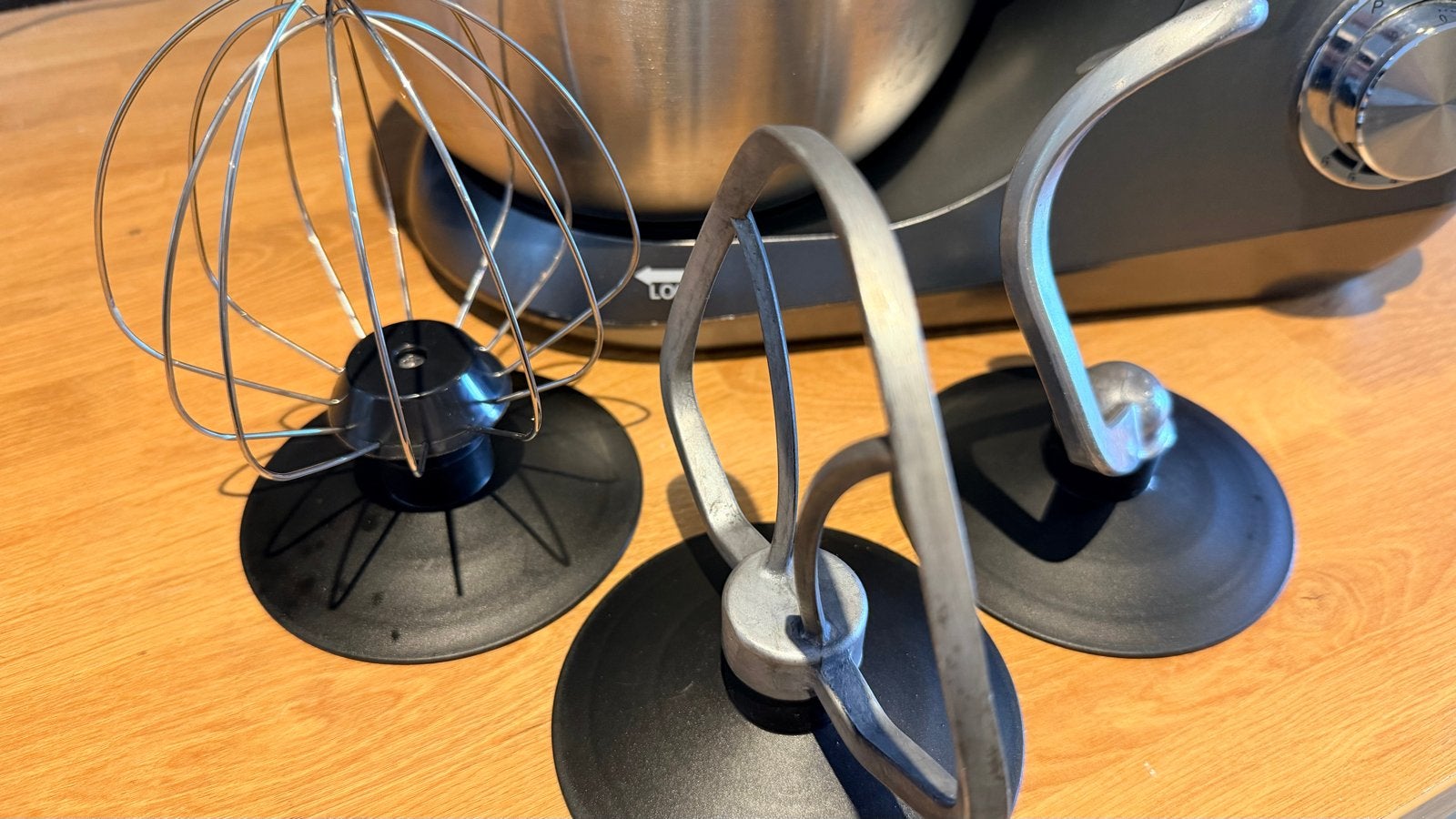 Bourgini Keukenmachine - Krachtige 1400W Mixer met RVS Kom, 4 liter of meer, Ophalen of Verzenden, Zo goed als nieuw, 3 snelheden of meer