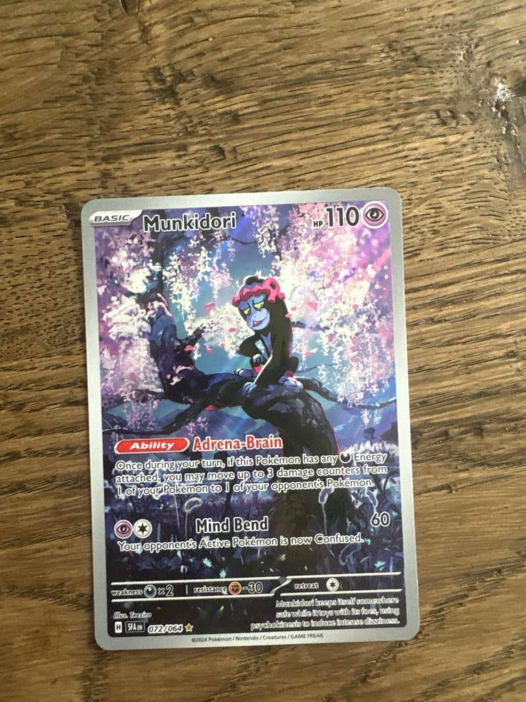 Munkidori 072/064 - Twilight Masquerade Pokémon Kaart, Ophalen, Zo goed als nieuw, Losse kaart, Foil