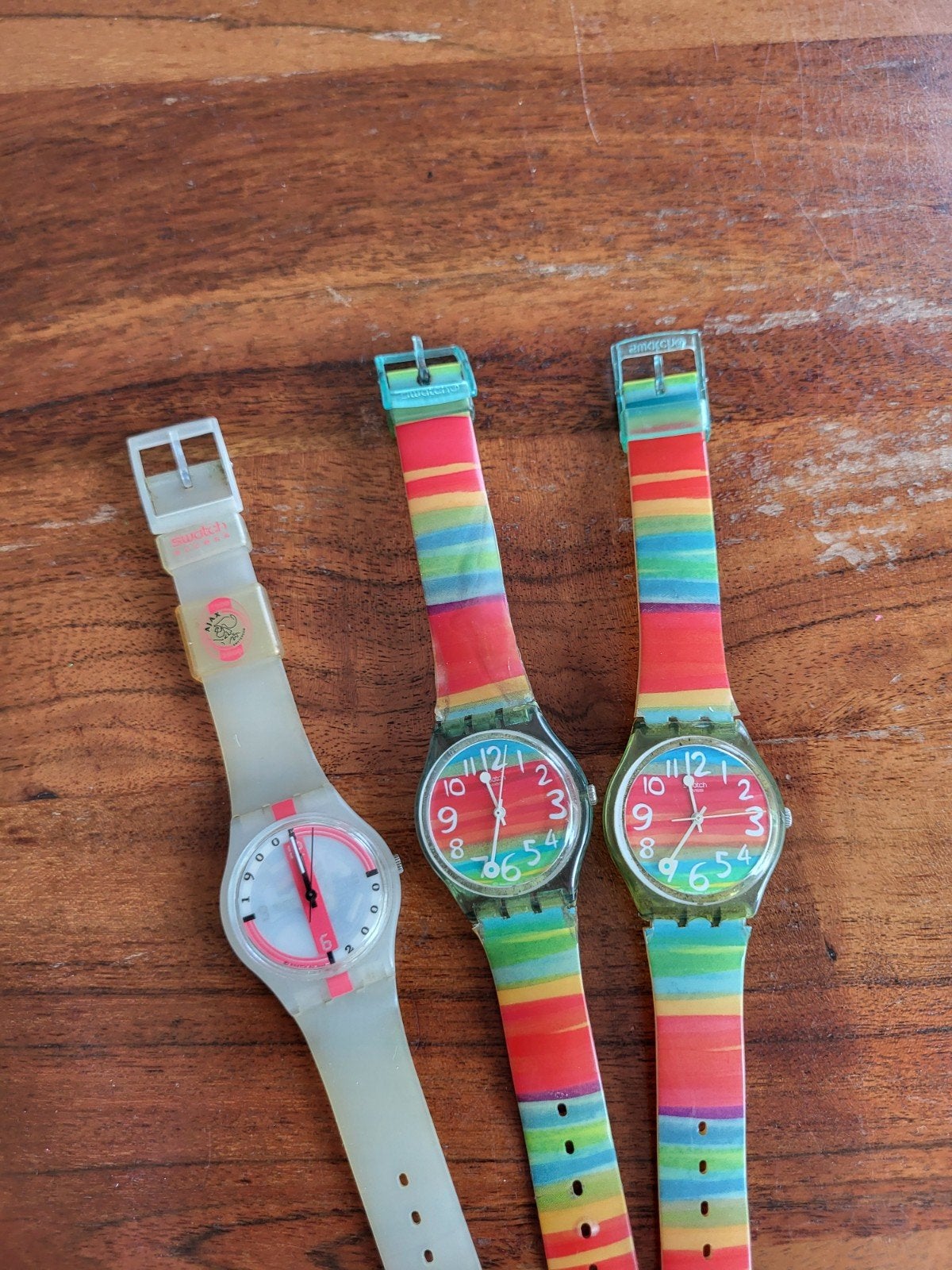 Vintage Swatch horloges - Set van 3 unieke polshorloges, Ophalen of Verzenden