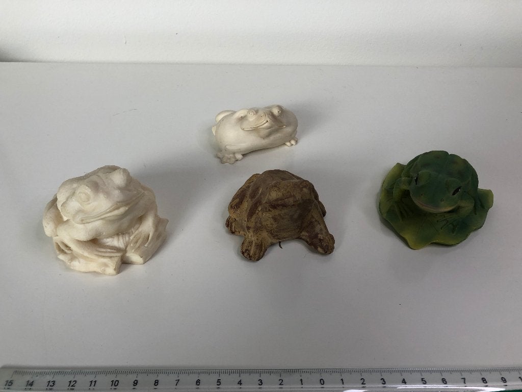B944 Verzameling leuke diverse padden amfibieen kikkers, Verzamelen, Beelden en Beeldjes, Ophalen of Verzenden, Gebruikt, Dier