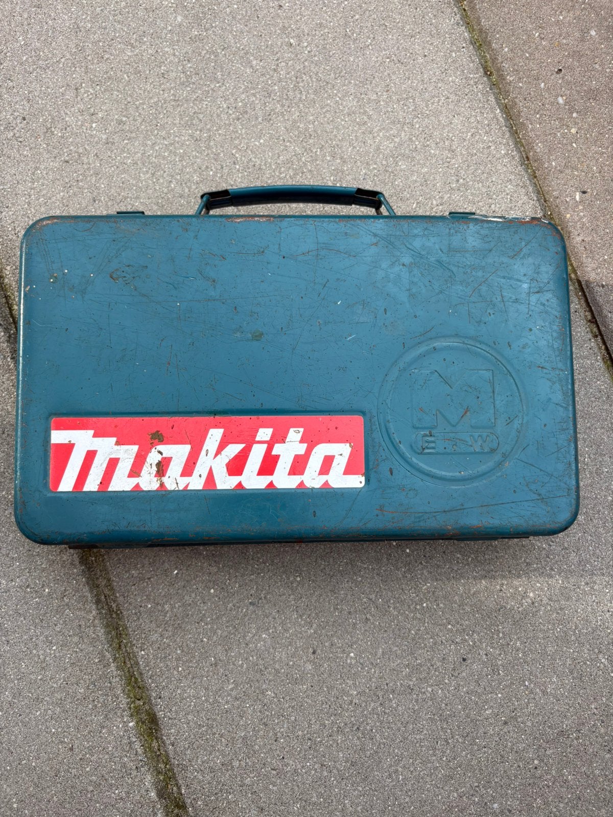 Vintage Makita metalen gereedschapskoffer – M.E.W. jaren 70, Ophalen of Verzenden, Zo goed als nieuw