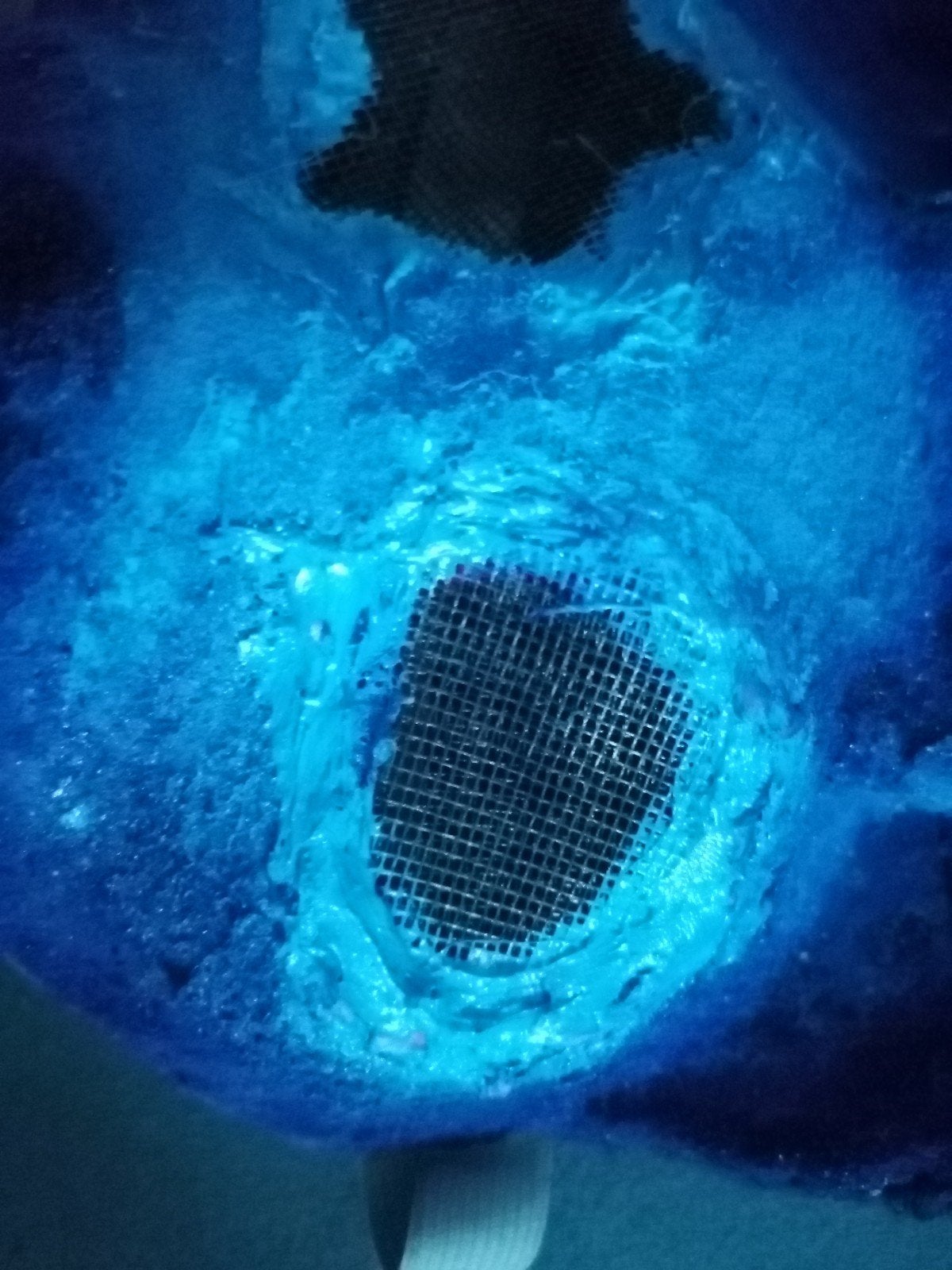 Self made blue alian cat, Hobby en Vrije tijd, Knutselen, Gebruikt, Handgemaakt, Ophalen of Verzenden, Blauw