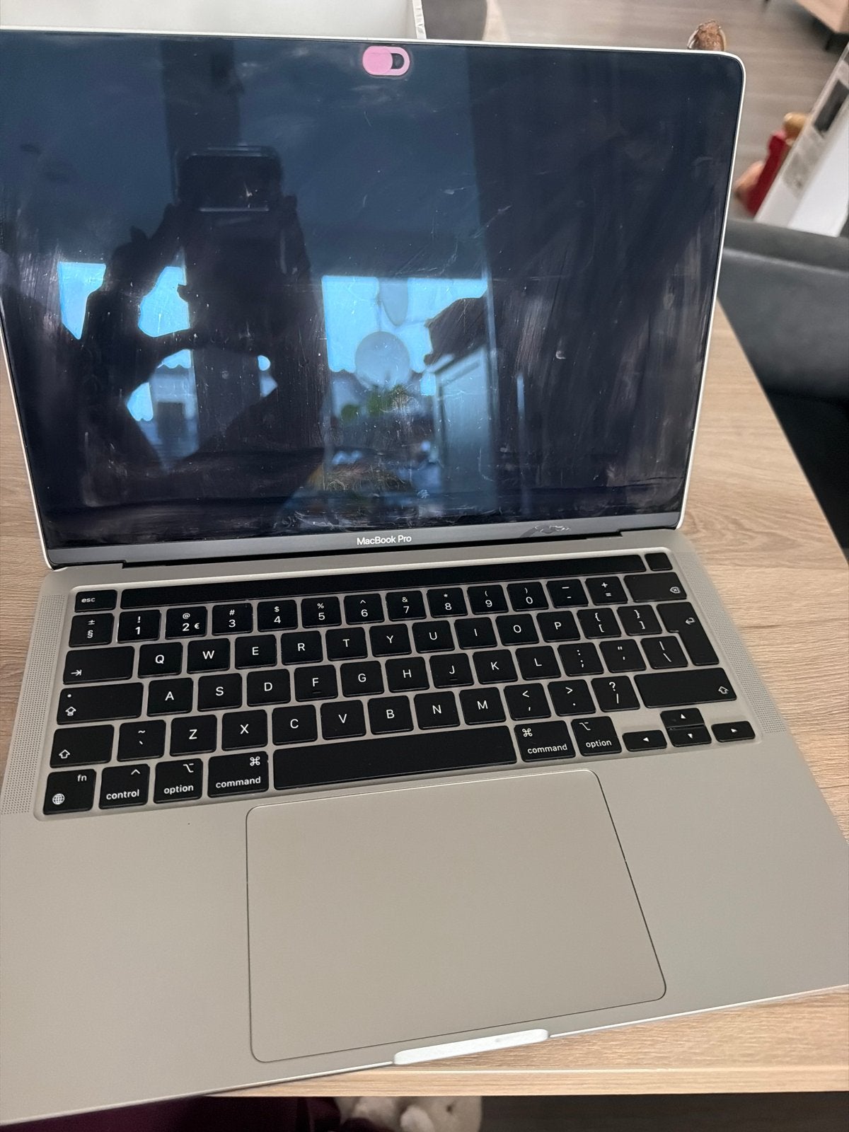 MacBook Pro M1 2020 – 13.3 inch – 256 GB SSD – scherm kapot, MacBook Pro, Qwerty, 13 inch, Ophalen of Verzenden