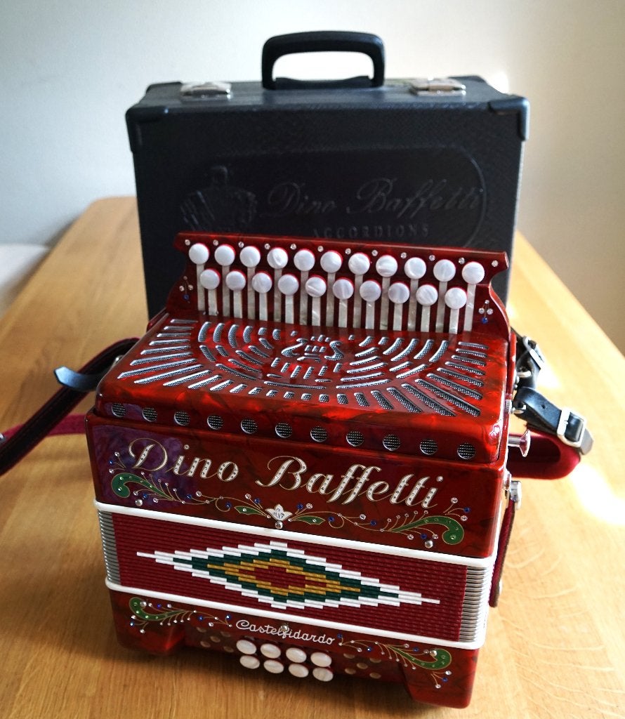 Harmonica Dino Baffetti  ( Tweerijer), Overige merken, Met riemen, Overige formaten, Ophalen of Verzenden