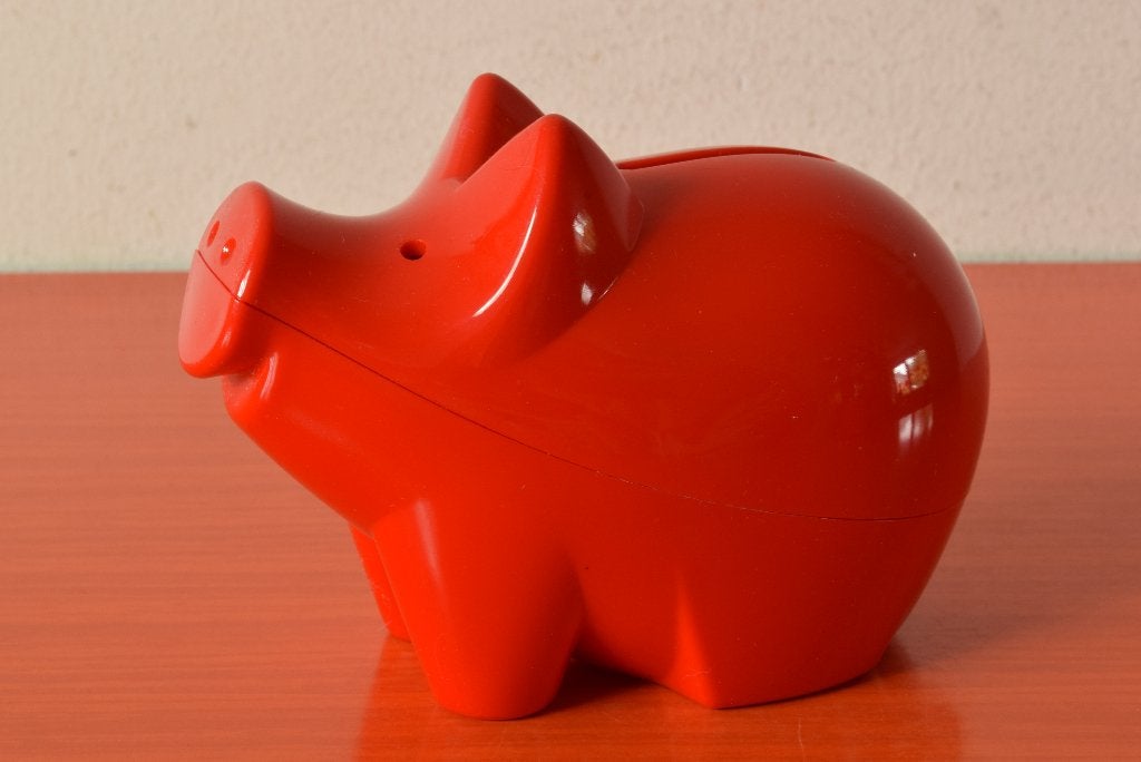 Retro vintage kunststof Poul Willumsen spaarpot / piggy bank, Ophalen of Verzenden, Zo goed als nieuw, Kunststof, Dier
