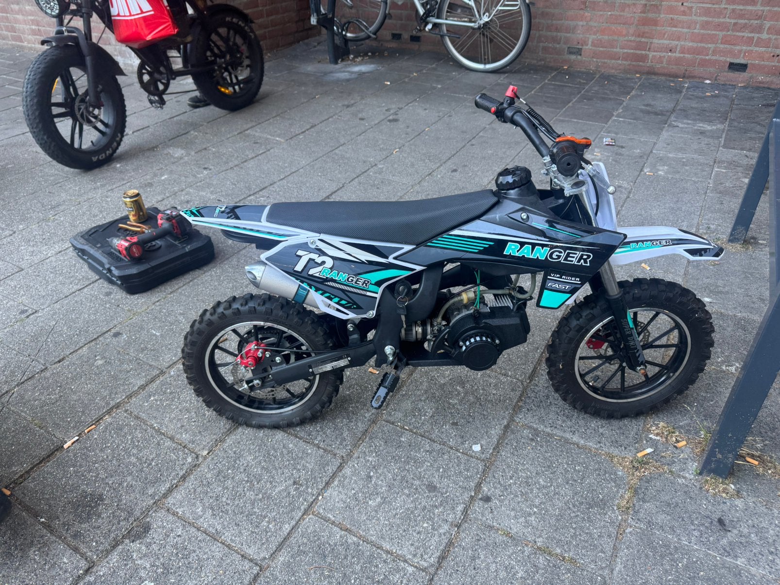 Pitbike (crossmotortje), Fietsen en Brommers, Minibikes, Midibikes en Pitbikes, Ophalen, Zo goed als nieuw, Pitbike