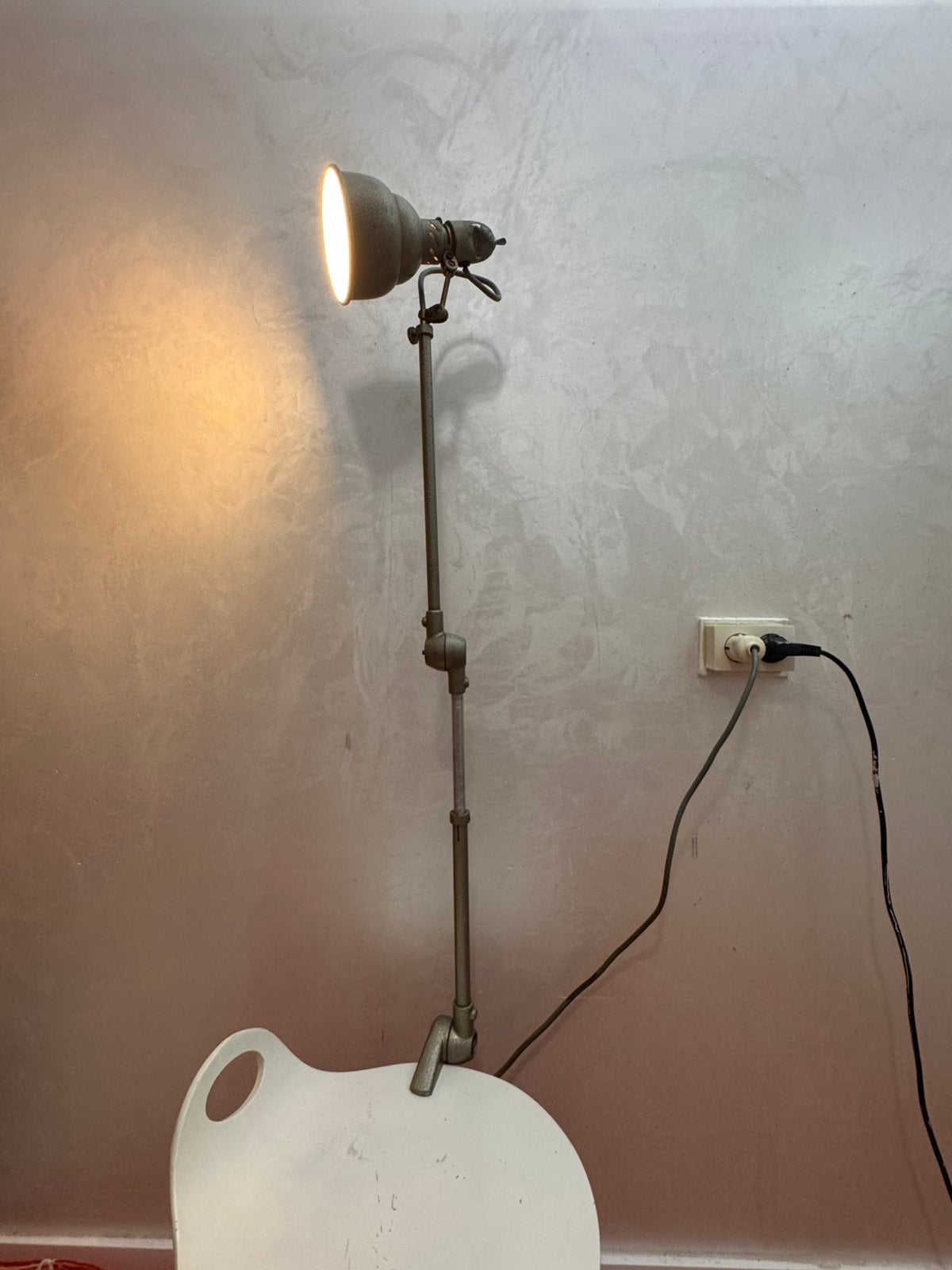 Vintage Lumina industriële lamp (jaren 50), Ophalen of Verzenden, Zo goed als nieuw, Vintage