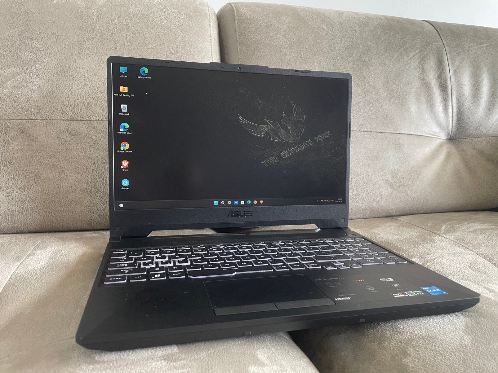 ASUS TUF Gaming F15 ~ Z.G.A.N. ~ RTX 3050 ~ 16GB ~ 512GB SSD, Computers en Software, Windows Laptops, Met videokaart, Ophalen of Verzenden