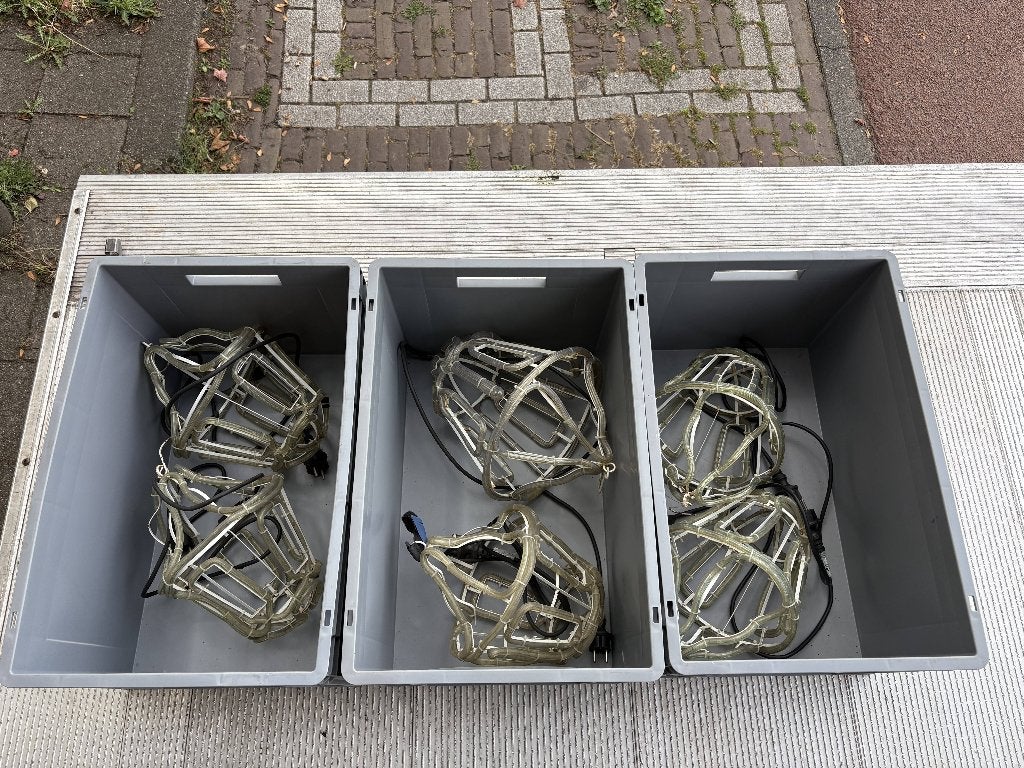 Partij LED kroonluchter 35 cm buiten (6 stuks), Gebruikt, Overige fittingen, Zuiddijk 412, 1505 HE Zaandam, Nederland, Ophalen