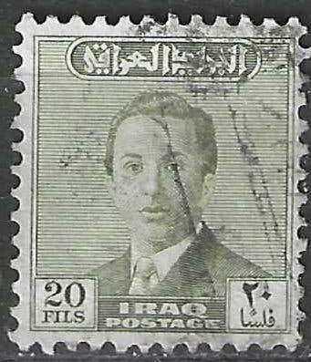 Irak 1954/1957 - Yvert 191 - Koning Faisal II - 20 fi. (ST), Verzenden, Gestempeld, Midden-Oosten