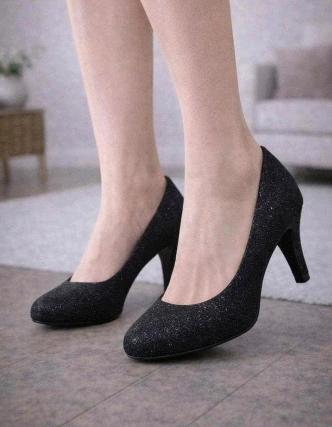 glitter Pumps Maat 38, Pumps, Zwart, Ophalen of Verzenden, Zo goed als nieuw