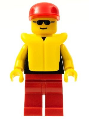 LEGO City pln065 Plain Black Torso with Yellow Arms, Red Leg, Lego, Ophalen of Verzenden, Minifiguur, City