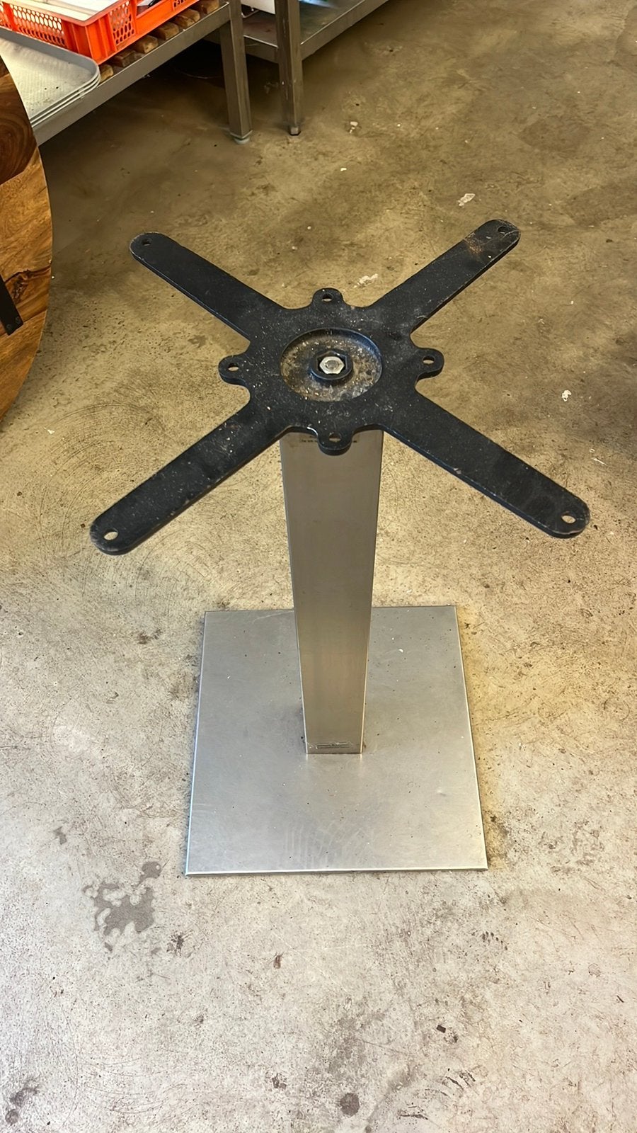 Tafel poot metallic, Ophalen of Verzenden, Zo goed als nieuw, Rechthoekig, 50 tot 100 cm