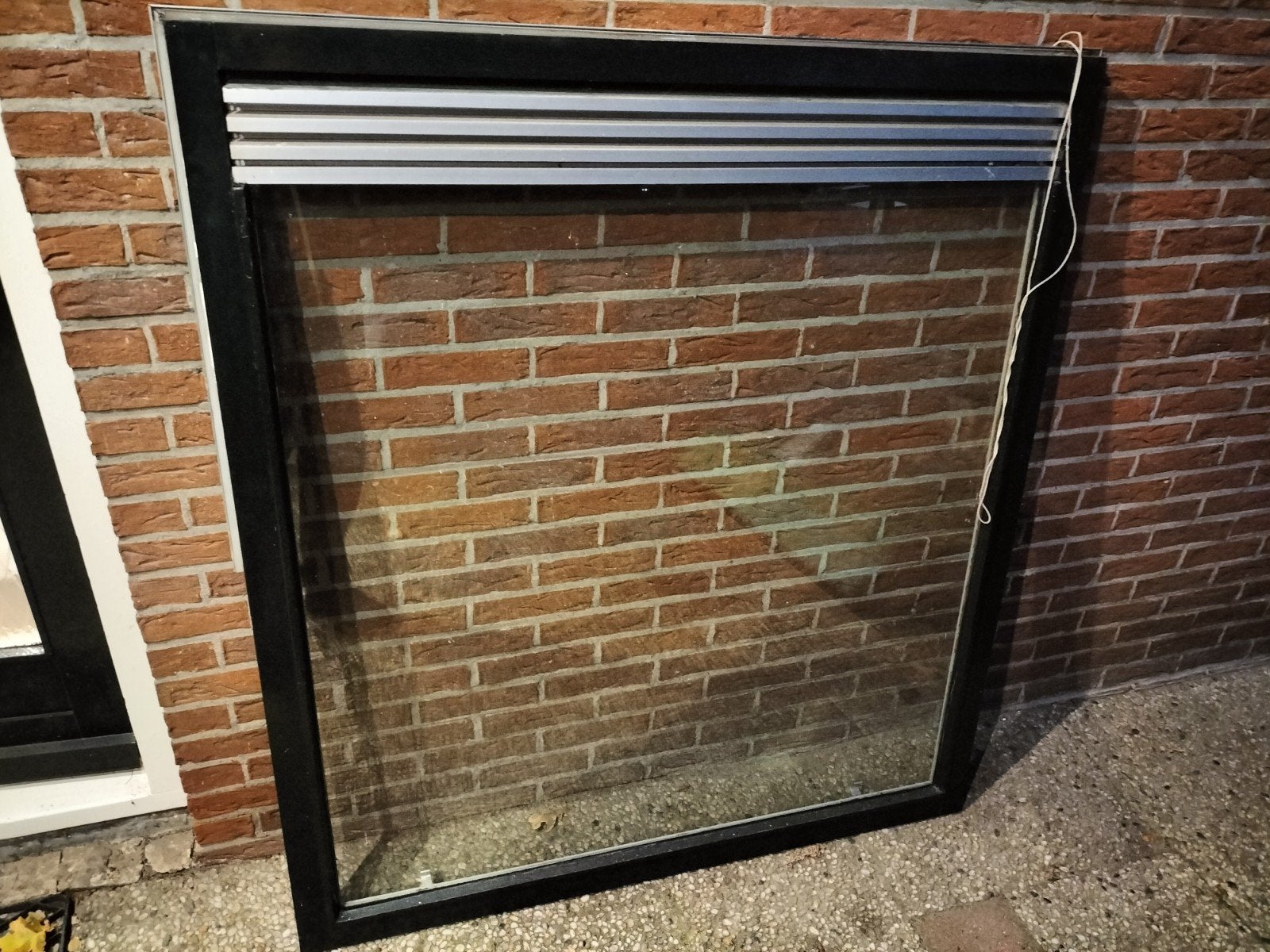 kozijn met dubbel glas, Gevelraam of Ruit, Gebruikt, 120 tot 160 cm, Ophalen of Verzenden