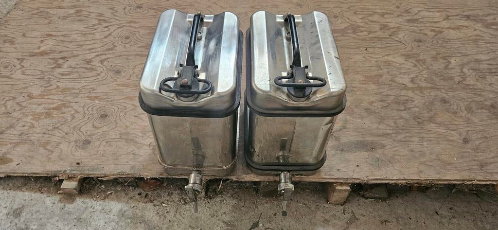 RVS jerrycan, aftapkan, oliekan 25 liter. Schoon!, Ophalen of Verzenden